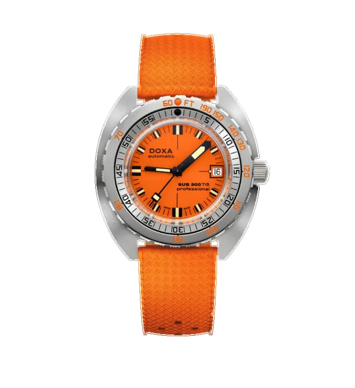 Doxa Sub 300 Ti5 Professional Orange Watch made by C.W. Sellors