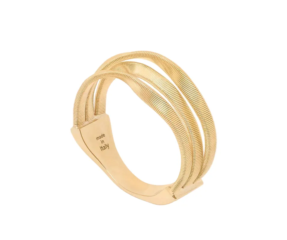 Marco Bicego Marrakech 18ct Yellow Gold Three Strand Ring made by C.W. Sellors