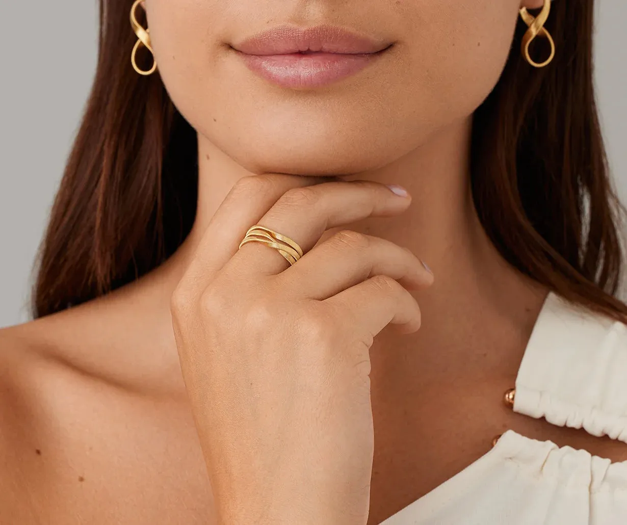 Marco Bicego Marrakech 18ct Yellow Gold Three Strand Ring sold by C.W. Sellors product image thumbnail 3