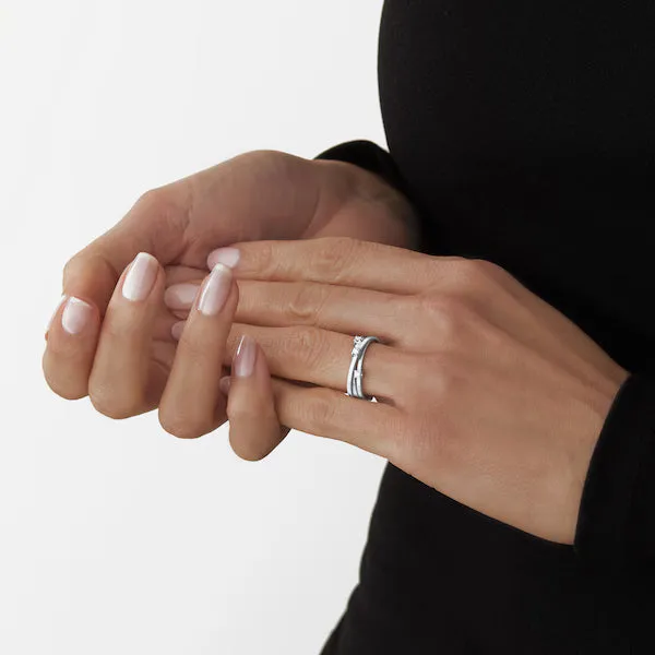 Marco Bicego Goa 18ct White Gold 0.09ct Diamond Ring sold by C.W. Sellors product image thumbnail 4