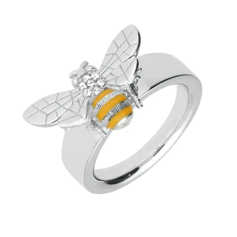 Sterling Silver Swarovski Crystal Enamel Bee Three Piece Set sold by C.W. Sellors product image thumbnail 4