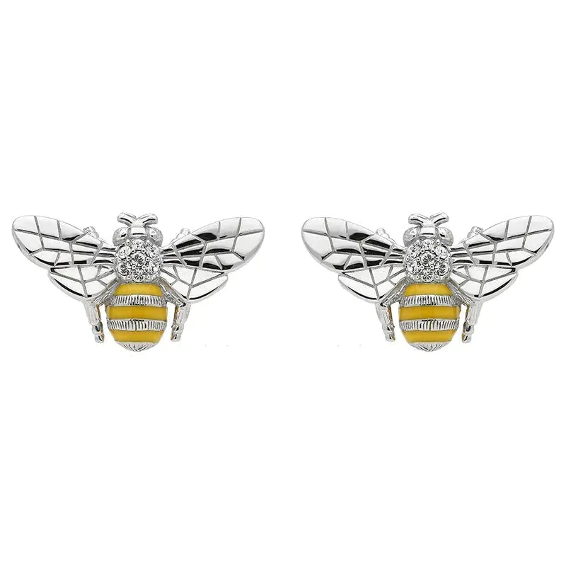 Sterling Silver Swarovski Crystal Enamel Bee Three Piece Set sold by C.W. Sellors product image thumbnail 2