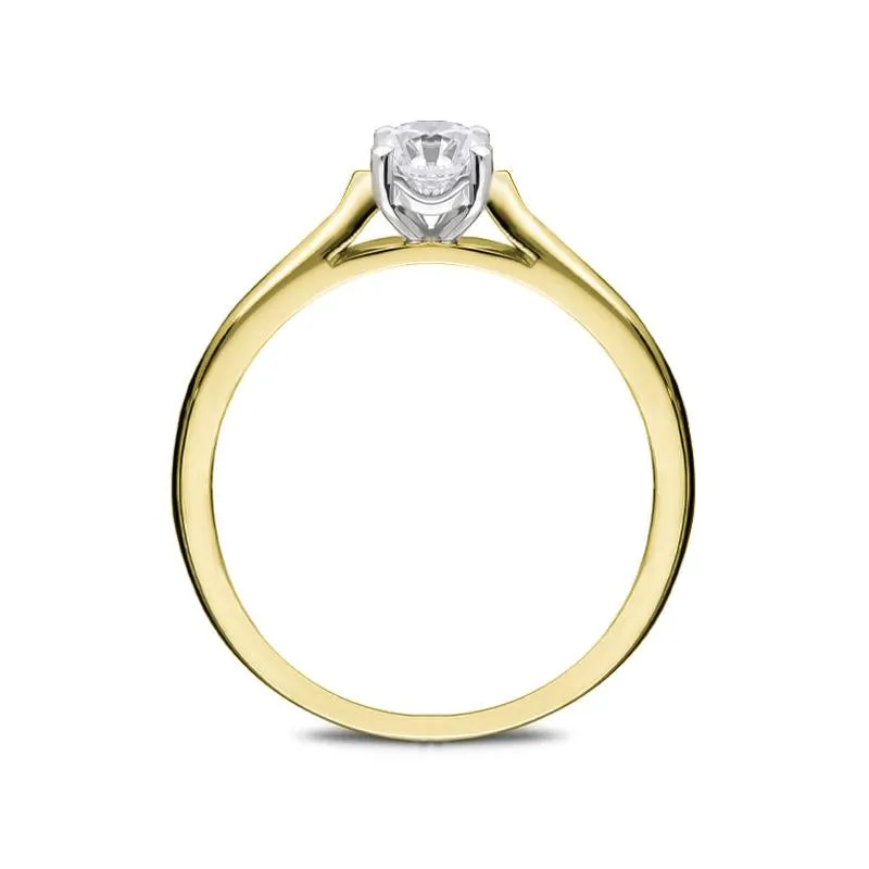 18ct Yellow Gold 0.40ct Diamond Brilliant Cut Solitaire Ring sold by C.W. Sellors product image thumbnail 2