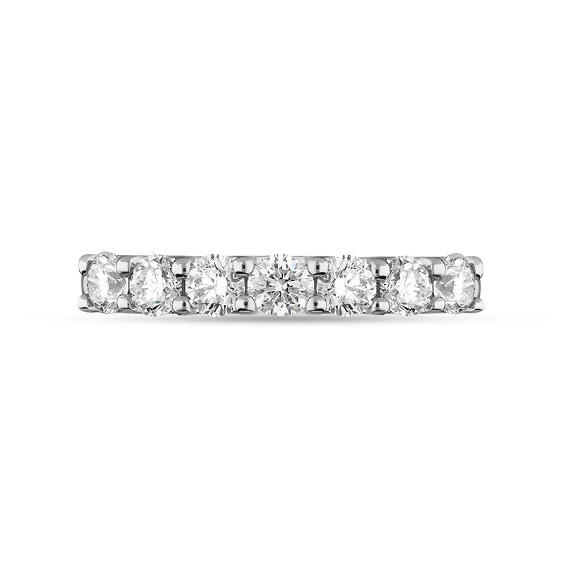 Platinum 0.72ct Diamond Brilliant Cut Wedding Half Eternity Ring sold by C.W. Sellors product image thumbnail 3