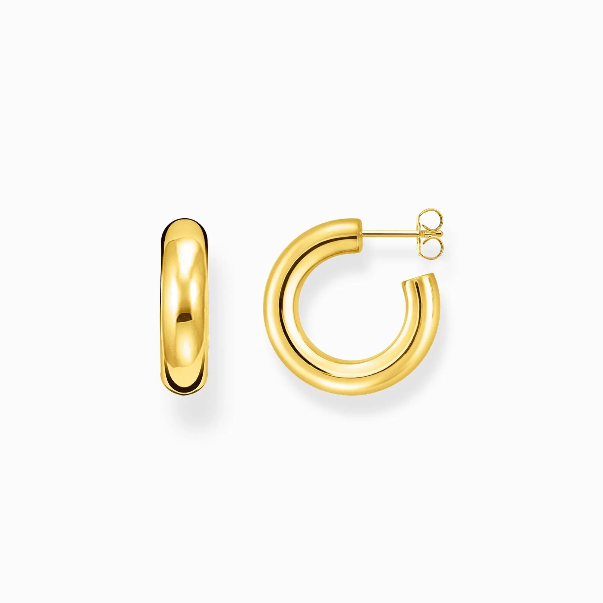 Thomas Sabo Gold Plated Sterling Silver Small Classic Chunky Hoop Earrings sold by C.W. Sellors