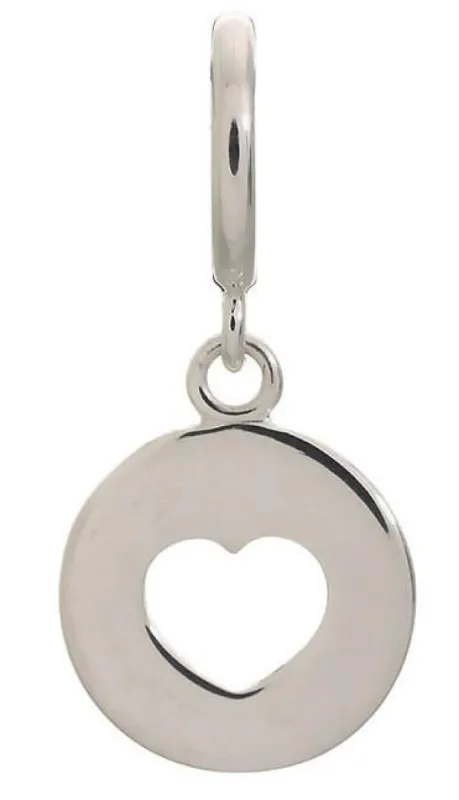 Endless Jewellery Sterling Silver Heart Coin Charm D sold by C.W. Sellors