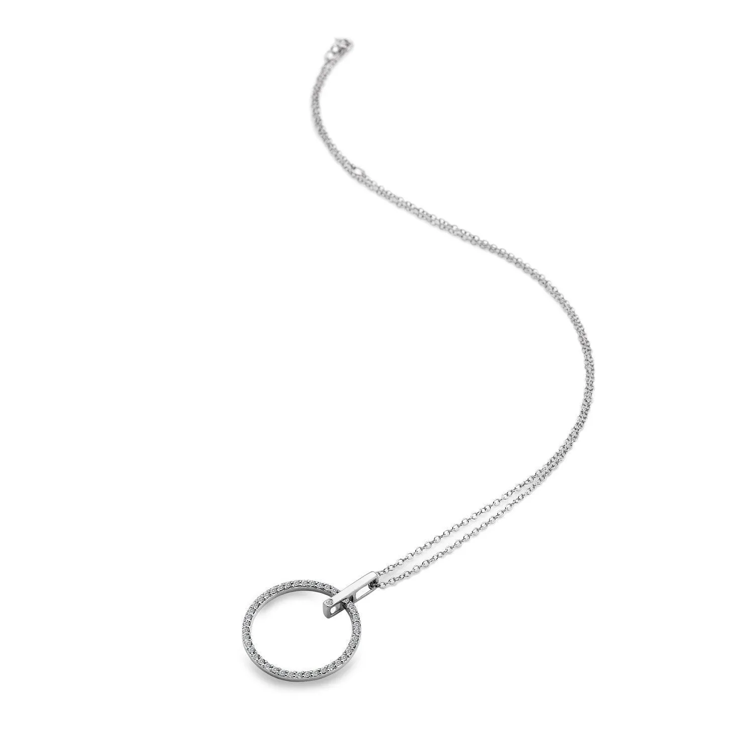 Hot Diamonds Constant Circle Sterling Silver Necklace sold by C.W. Sellors