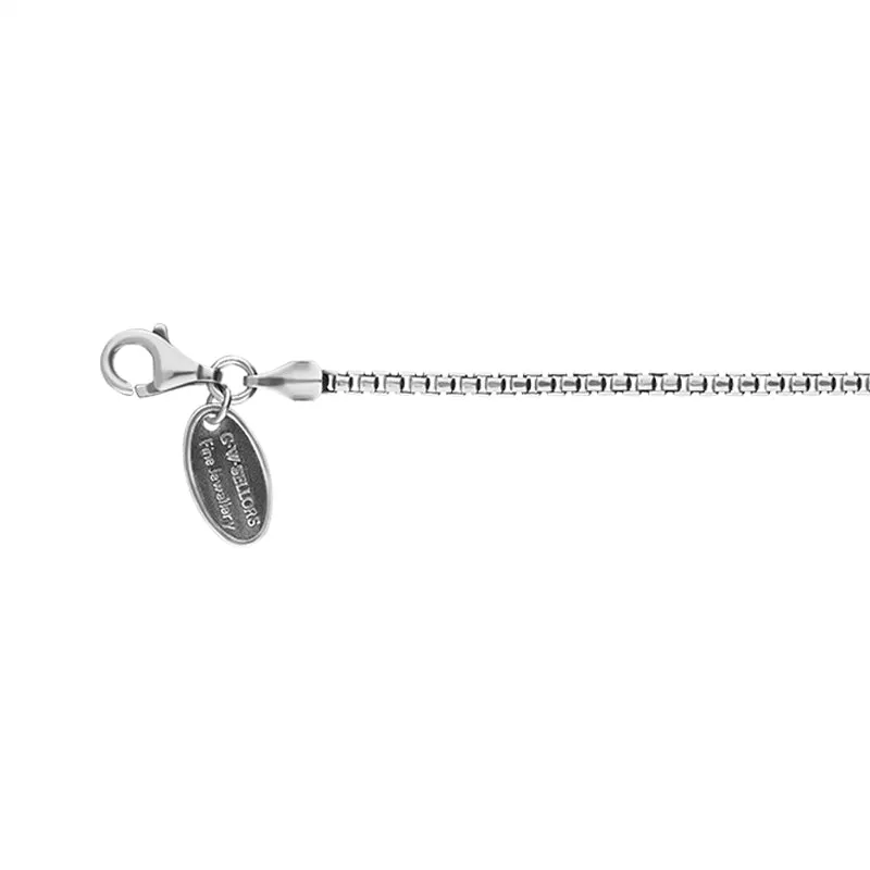 Sterling Silver 30 Inch Oxidised Rounded Box Chain sold by C.W. Sellors product image thumbnail 2