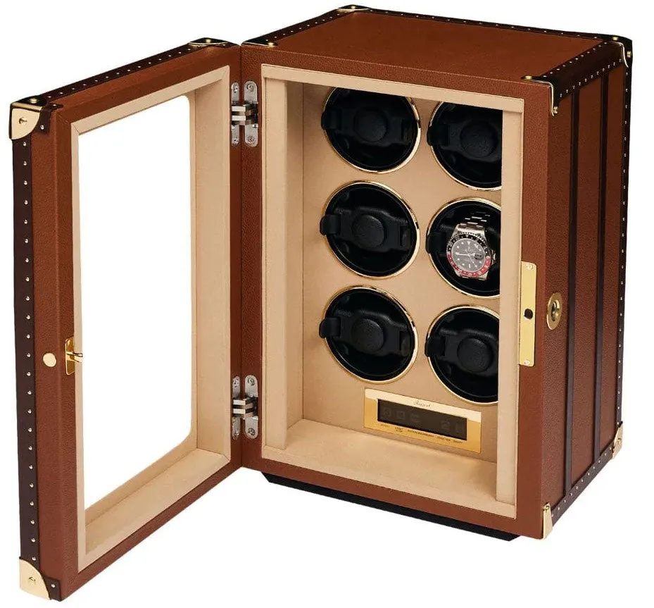 Rapport Watch Winder Roamer 6 Leather Brown sold by C.W. Sellors product image thumbnail 2
