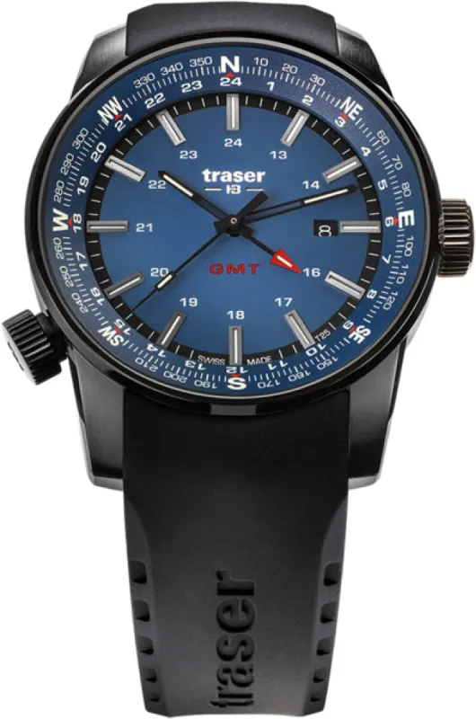 Traser H3 P68 Pathfinder GMT Blue Watch made by C.W. Sellors