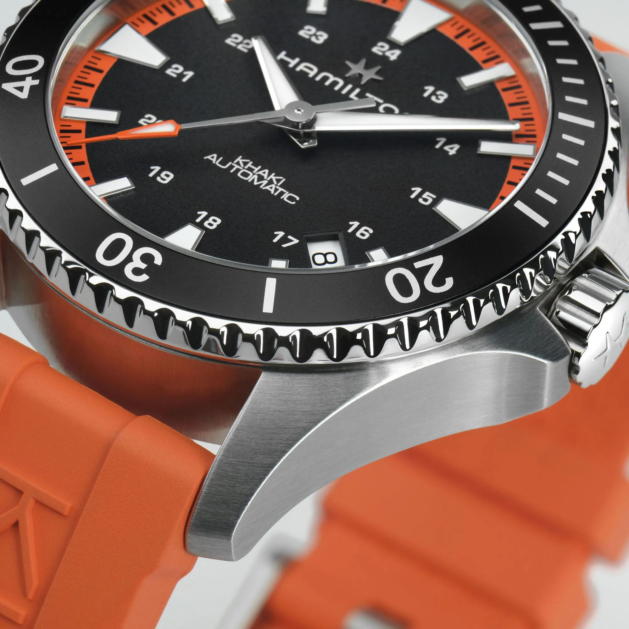 Hamilton Khaki Navy Scuba Auto Tangerine Orange Watch sold by C.W. Sellors product image thumbnail 2