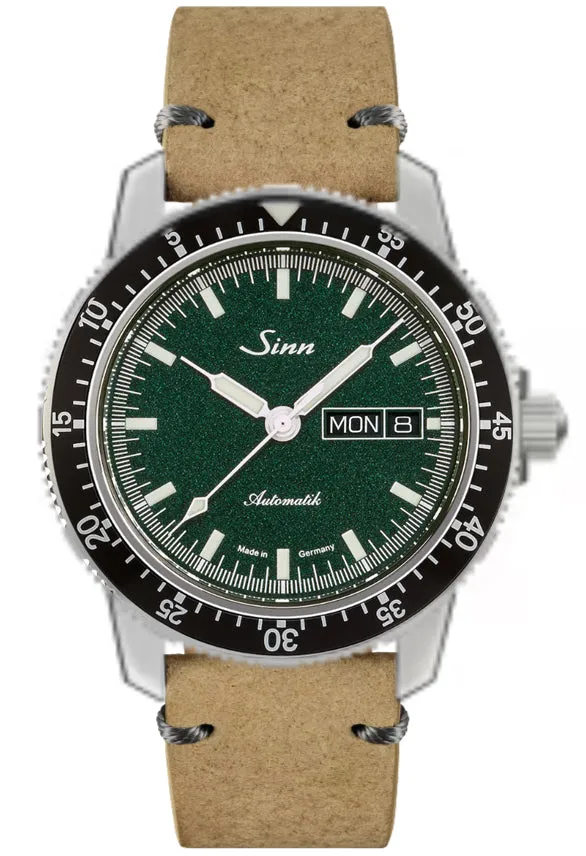 Sinn 104 St Sa I MG Sand Nubuck Boar Leather Watch sold by C.W. Sellors