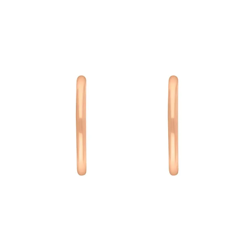 9ct Rose Gold 19mm Round Hoop Earrings sold by C.W. Sellors