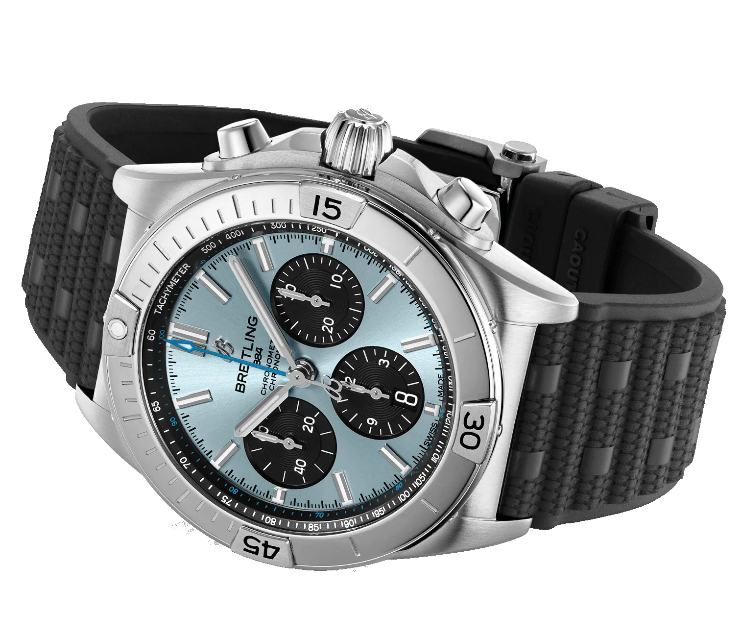 Breitling Chronomat B01 42 Light Blue Watch sold by C.W. Sellors product image thumbnail 4