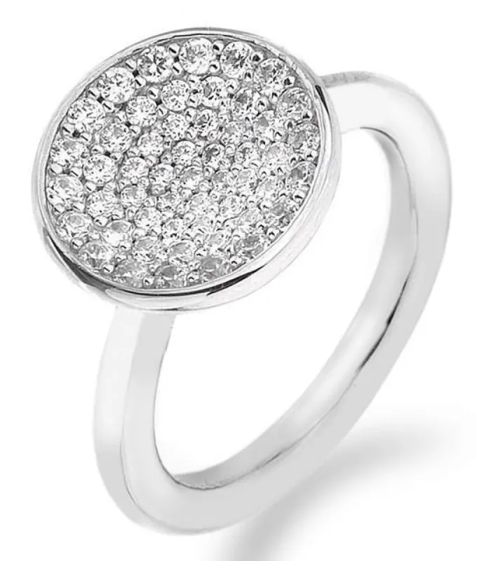 Hot Diamonds Scintilla Sterling Silver Cubic Zirconia Ring D sold by C.W. Sellors