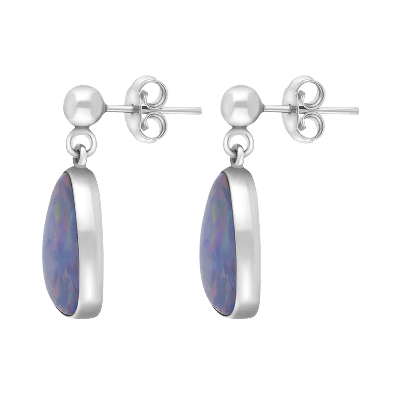 Sterling Silver Abstract Triangle Opal Doublet Drop Earrings D sold by C.W. Sellors product image thumbnail 2
