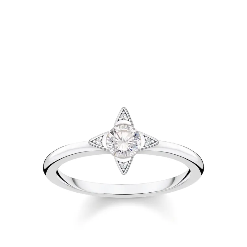 Thomas Sabo Glam & Soul Sterling Silver CZ White Magic Ring D sold by C.W. Sellors