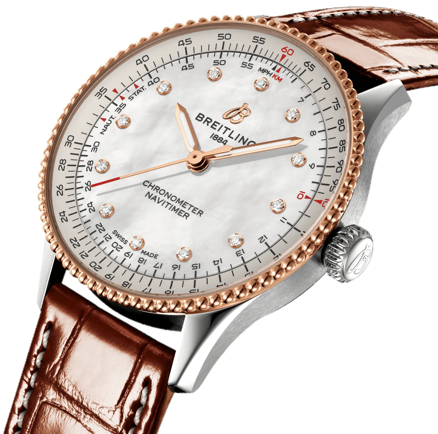 Breitling Navitimer 36 Automatic Alligator Watch sold by C.W. Sellors product image thumbnail 3