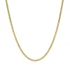 Yellow Gold Plated Sterling Silver 24 Inch Rounded Box Chain sold by C.W. Sellors