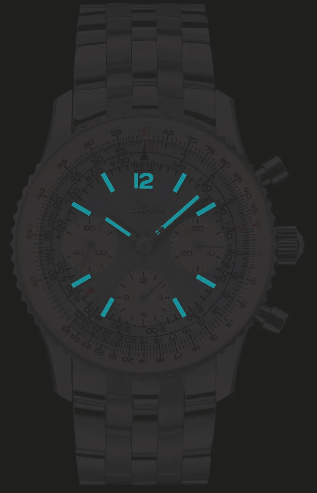 Sinn 903 St HB Navigation Light Blue Limited Edition Set Watch sold by C.W. Sellors product image thumbnail 4