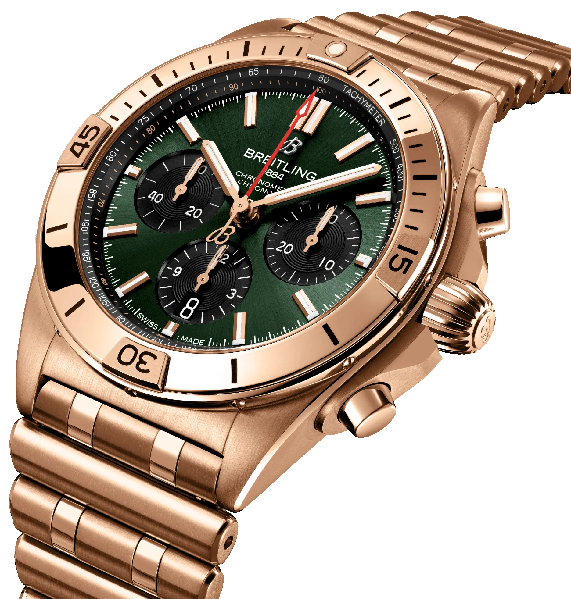 Breitling Chronomat B01 42 Green Watch sold by C.W. Sellors product image thumbnail 2