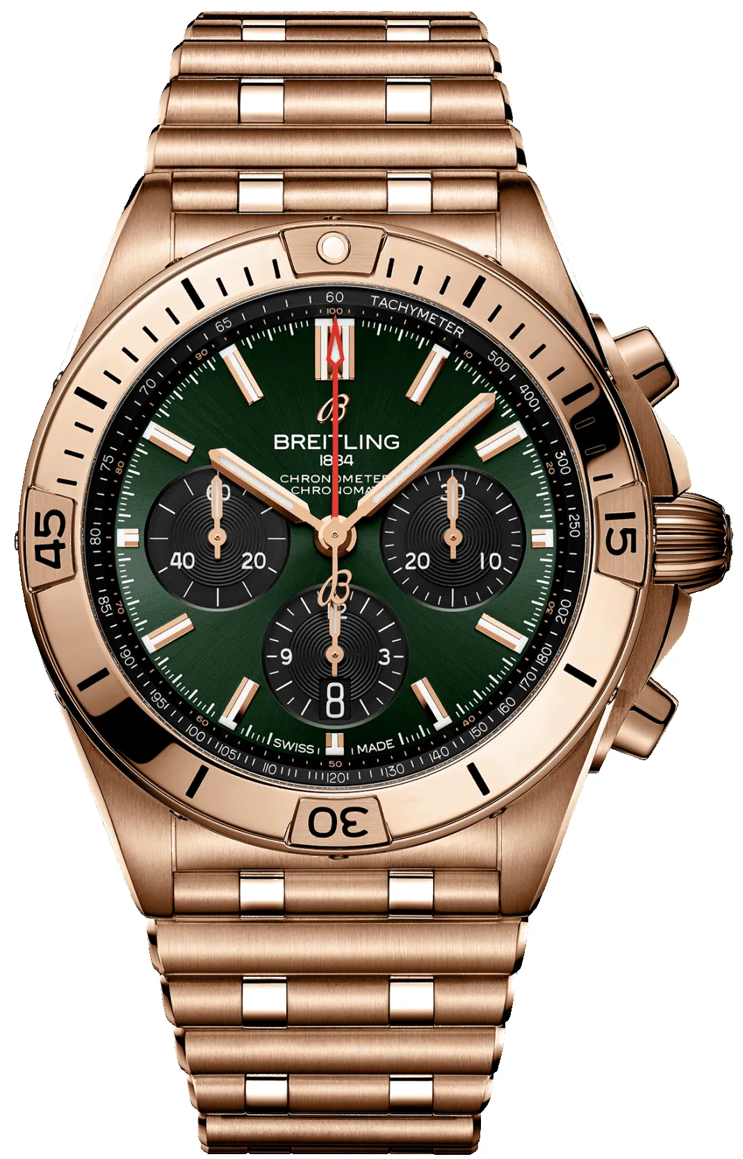 Breitling Chronomat B01 42 Green Watch sold by C.W. Sellors