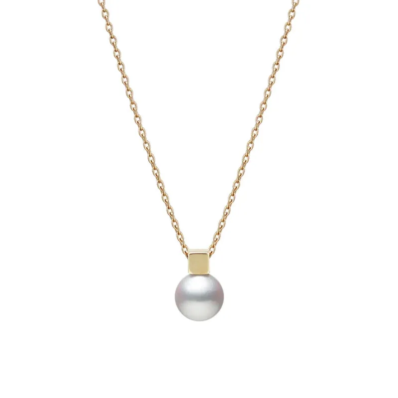 Mikimoto Classic 18ct Yellow Gold White Akoya Pearl Necklace sold by C.W. Sellors