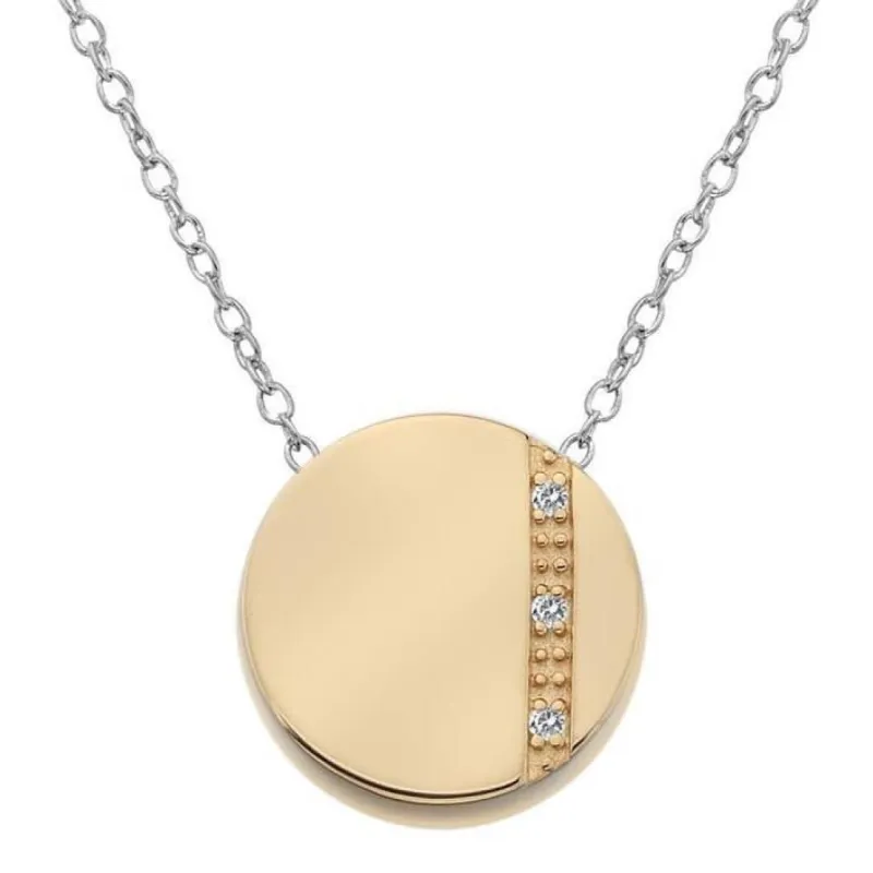 Hot Diamonds Silhouette Rose Gold Plated Circle Necklace D sold by C.W. Sellors