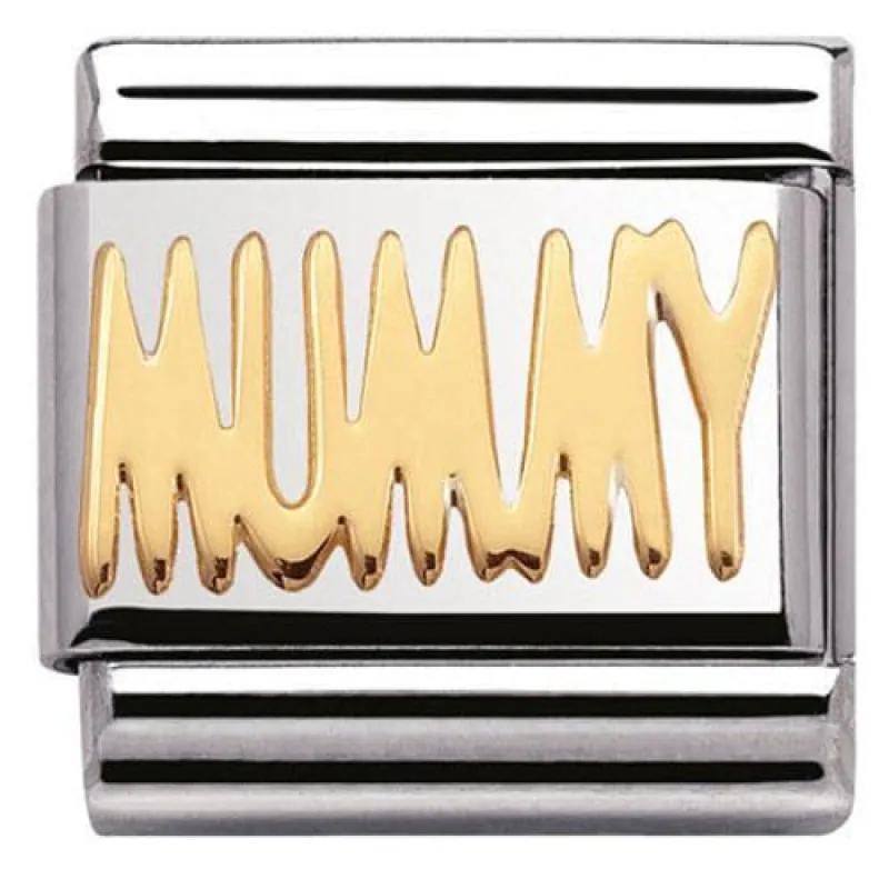 Nomination Composable Classic Stainless Steel Gold Mummy Charm D sold by C.W. Sellors