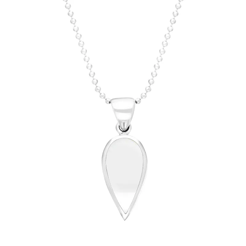 Sterling Silver Bauxite Small Upside Down Pear Necklace sold by C.W. Sellors