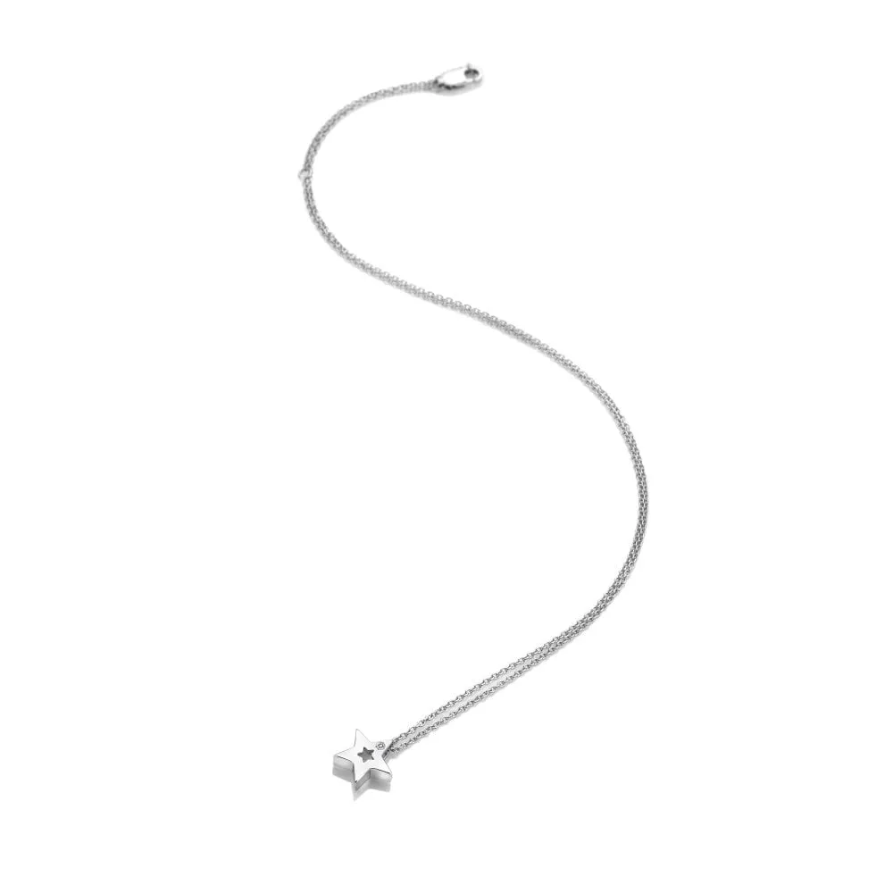 Hot Diamonds Diamond Amulet Sterling Silver Star Necklace sold by C.W. Sellors product image thumbnail 2