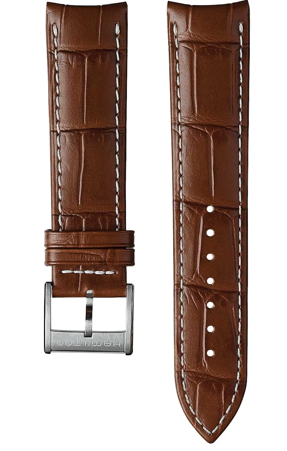 Hamilton Strap Jazzmaster Aligator Leather Light Brown sold by C.W. Sellors