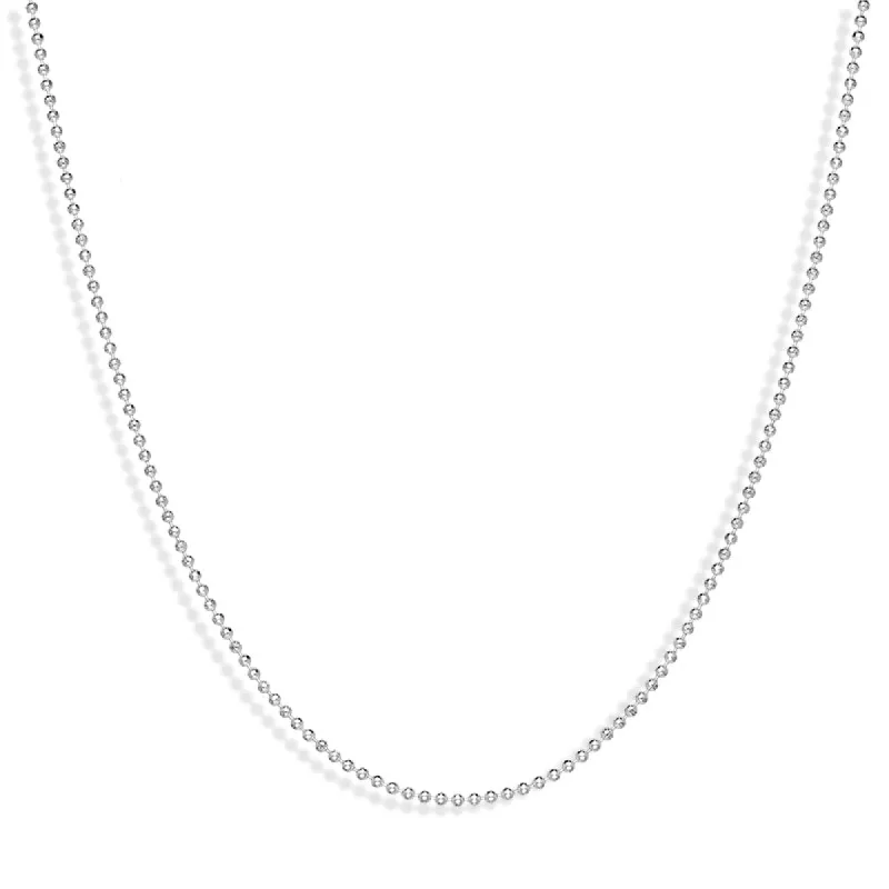 Sterling Silver 18 Inch Ball Link Chain With Extender sold by C.W. Sellors