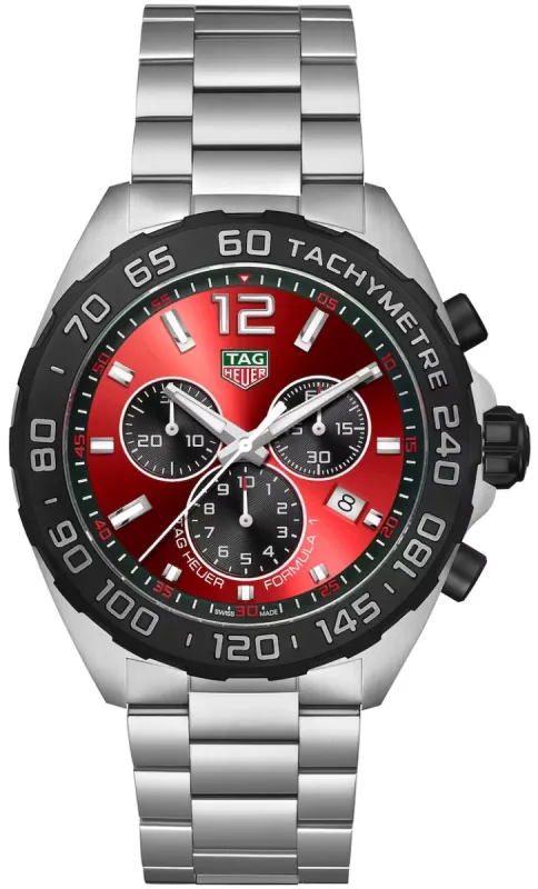 TAG Heuer Formula 1 Chronograph Red Bracelet Watch sold by C.W. Sellors
