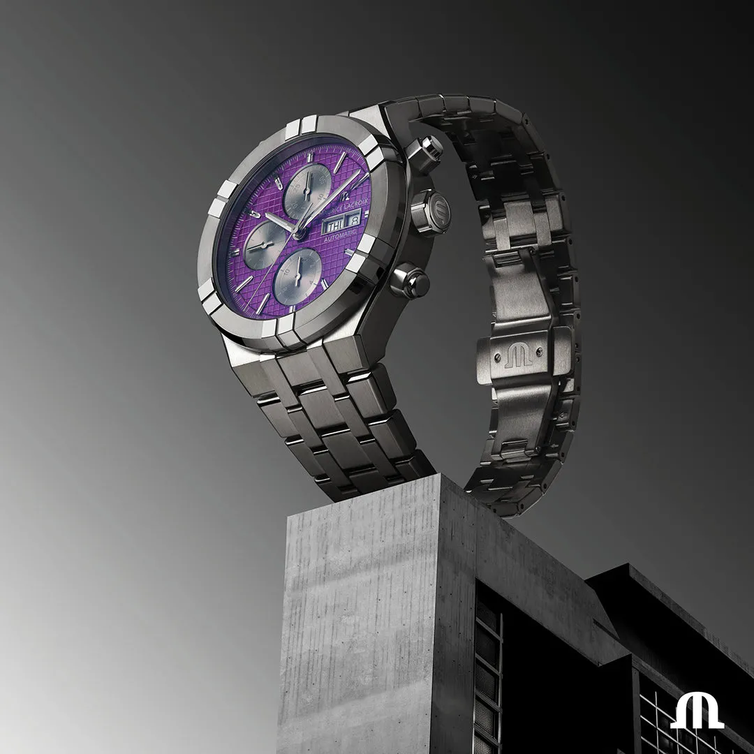 Maurice Lacroix Aikon Titanium Chronograph Watch sold by C.W. Sellors product image thumbnail 2