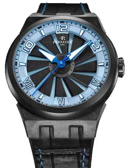Perrelet Turbine Carbon Ice Blue Watch sold by C.W. Sellors product image thumbnail 2