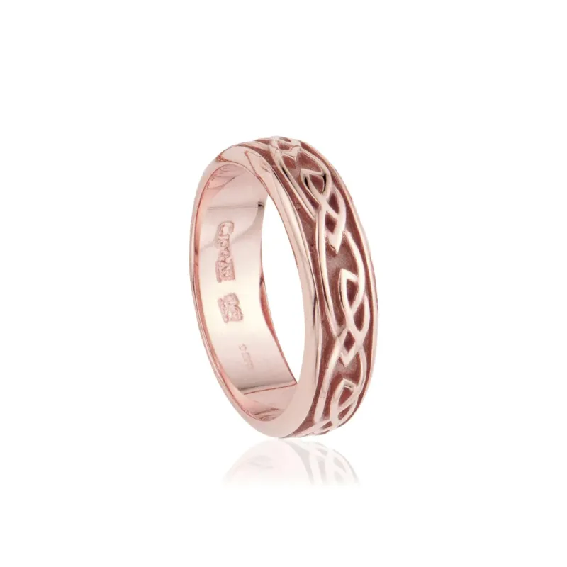 Clogau Annwyl 9ct Rose Gold Celtic Ring D sold by C.W. Sellors