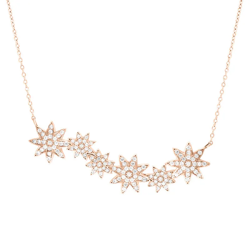 Vixi Jewellery Nova Rose Gold Star Necklace D sold by C.W. Sellors