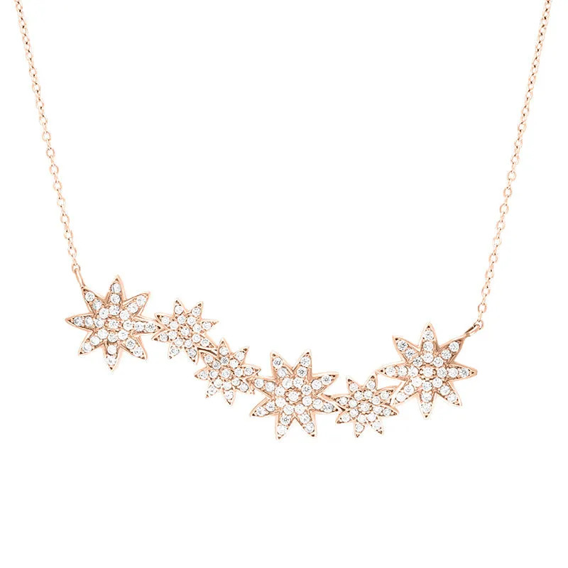 Vixi Jewellery Nova Rose Gold Star Necklace D sold by C.W. Sellors