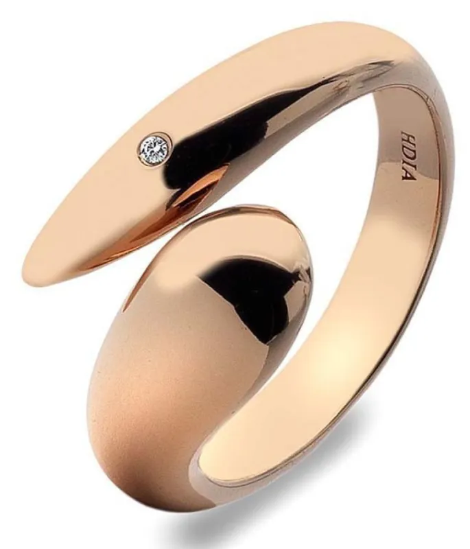 Hot Diamonds Mirage Rose Gold Plated Ring D sold by C.W. Sellors