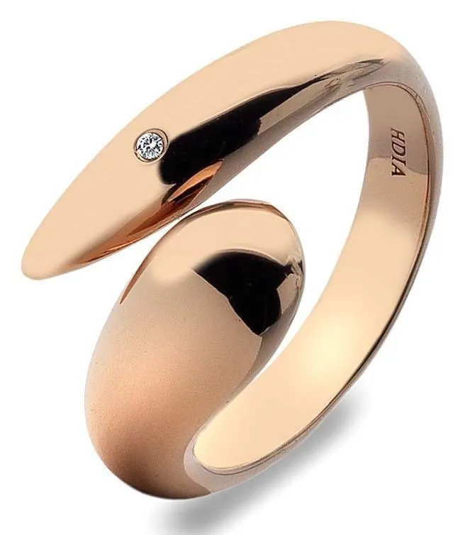 Hot Diamonds Mirage Rose Gold Plated Ring D sold by C.W. Sellors