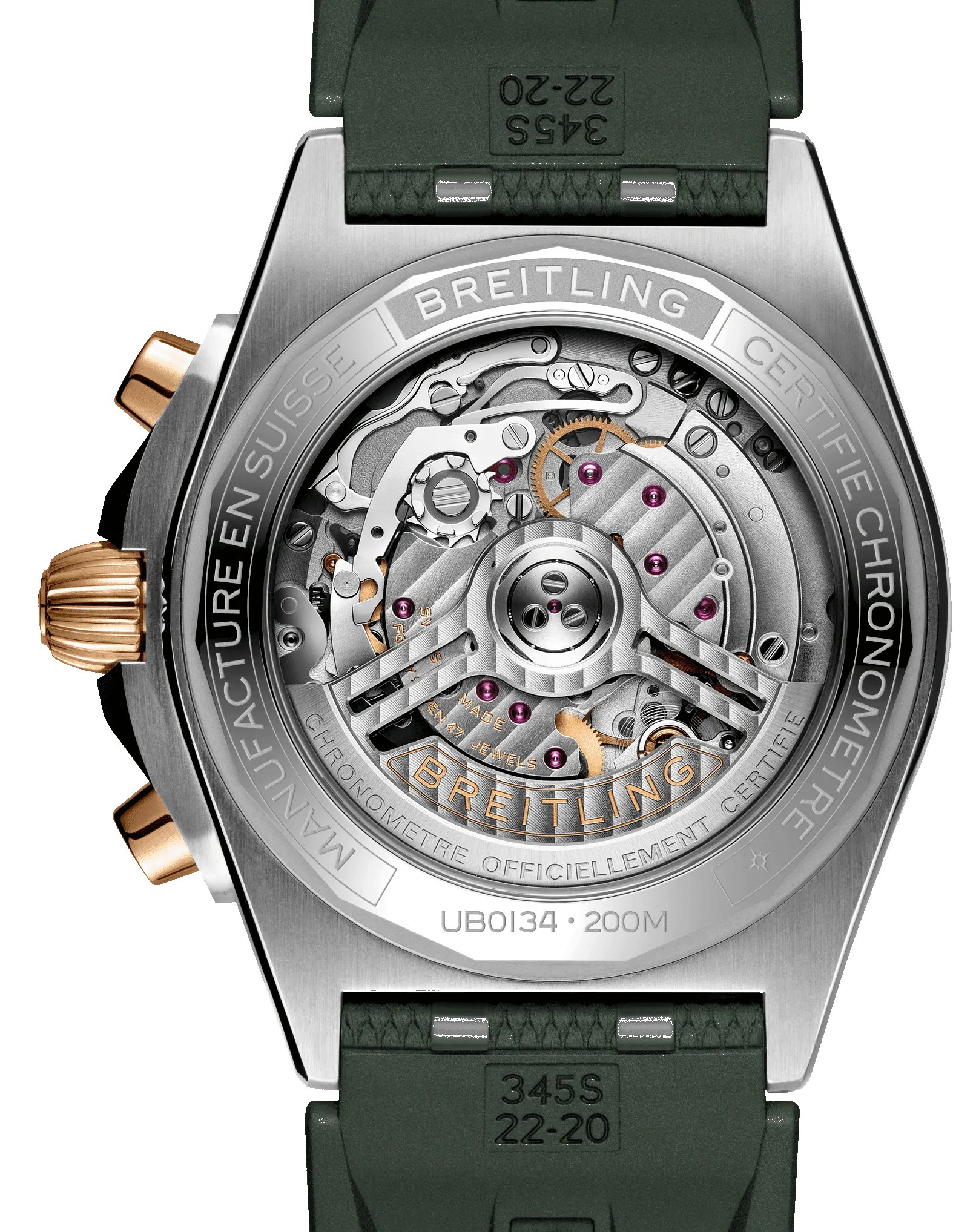 Breitling Chronomat B01 42 Green Watch sold by C.W. Sellors product image thumbnail 3