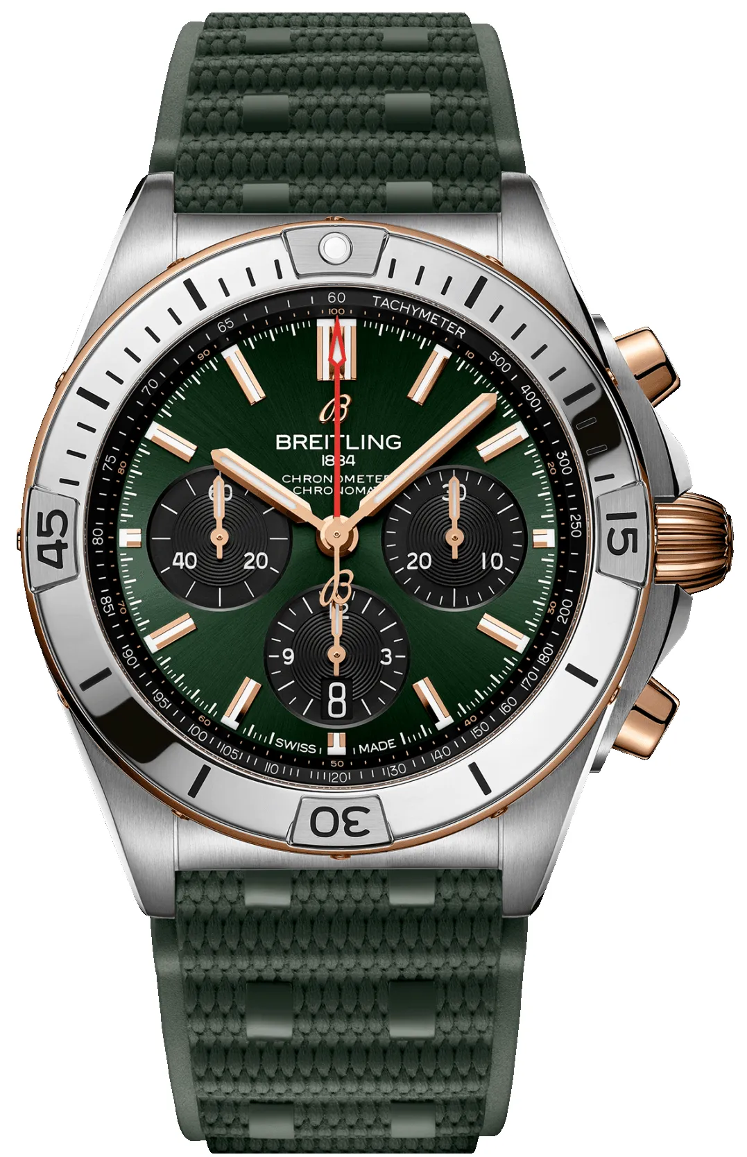 Breitling Chronomat B01 42 Green Watch sold by C.W. Sellors