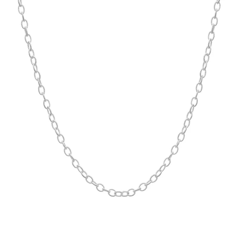 Sterling Silver 18 Inch Rope Link Belcher Chain sold by C.W. Sellors