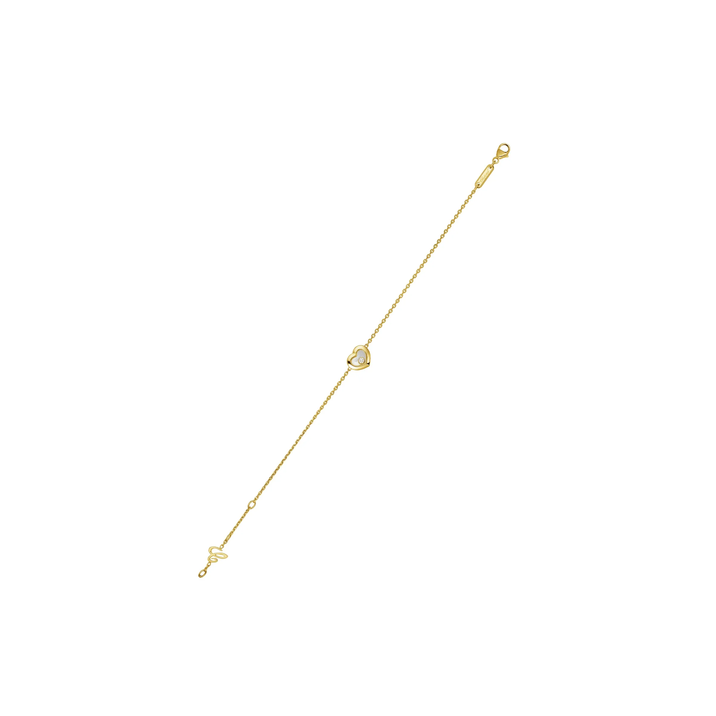 Chopard Happy Diamonds Icons 18ct Yellow Gold Heart Bracelet sold by C.W. Sellors product image thumbnail 2