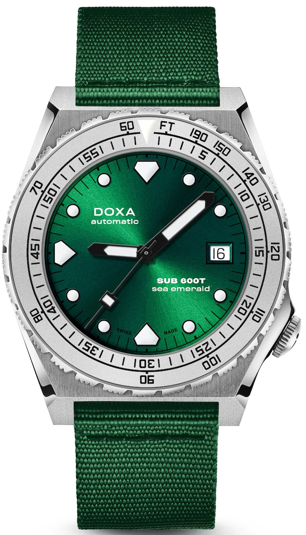 Doxa SUB 600T Sea Emerald Nato Watch sold by C.W. Sellors
