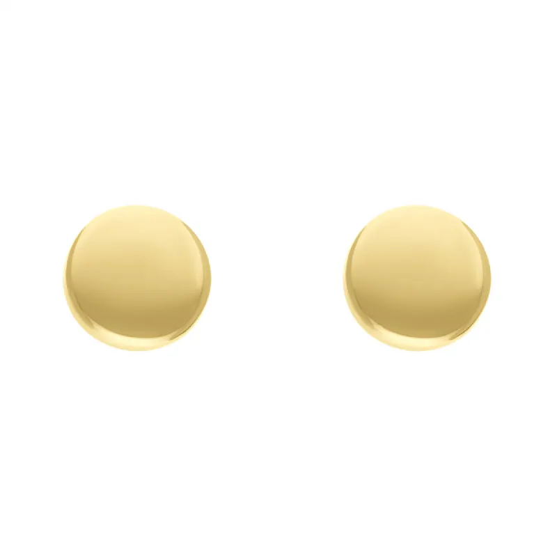 9ct Yellow Gold Large Round Stud Earrings D sold by C.W. Sellors