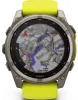 Garmin Fenix 8 51mm Sapphire Solar Titanium Amp Yellow Graphite Silicone Watch sold by C.W. Sellors
