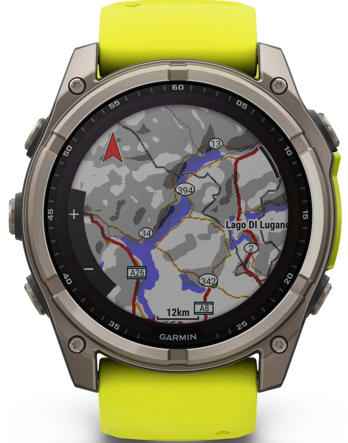 Garmin Fenix 8 51mm Sapphire Solar Titanium Amp Yellow Graphite Silicone Watch sold by C.W. Sellors product image thumbnail 3