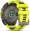 Garmin Fenix 8 51mm Sapphire Solar Titanium Amp Yellow Graphite Silicone Watch sold by C.W. Sellors